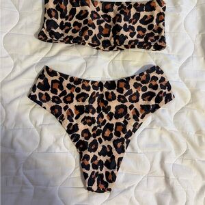Leopard Print Bikini Set